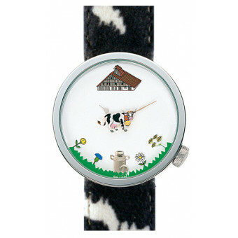 Akteo Horloge Cow Black 48 mm